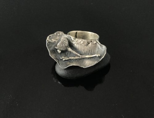 Sterling Silver Oak ring