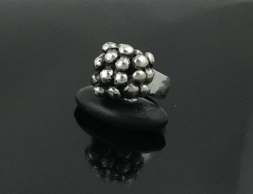 cast sterling silver ring